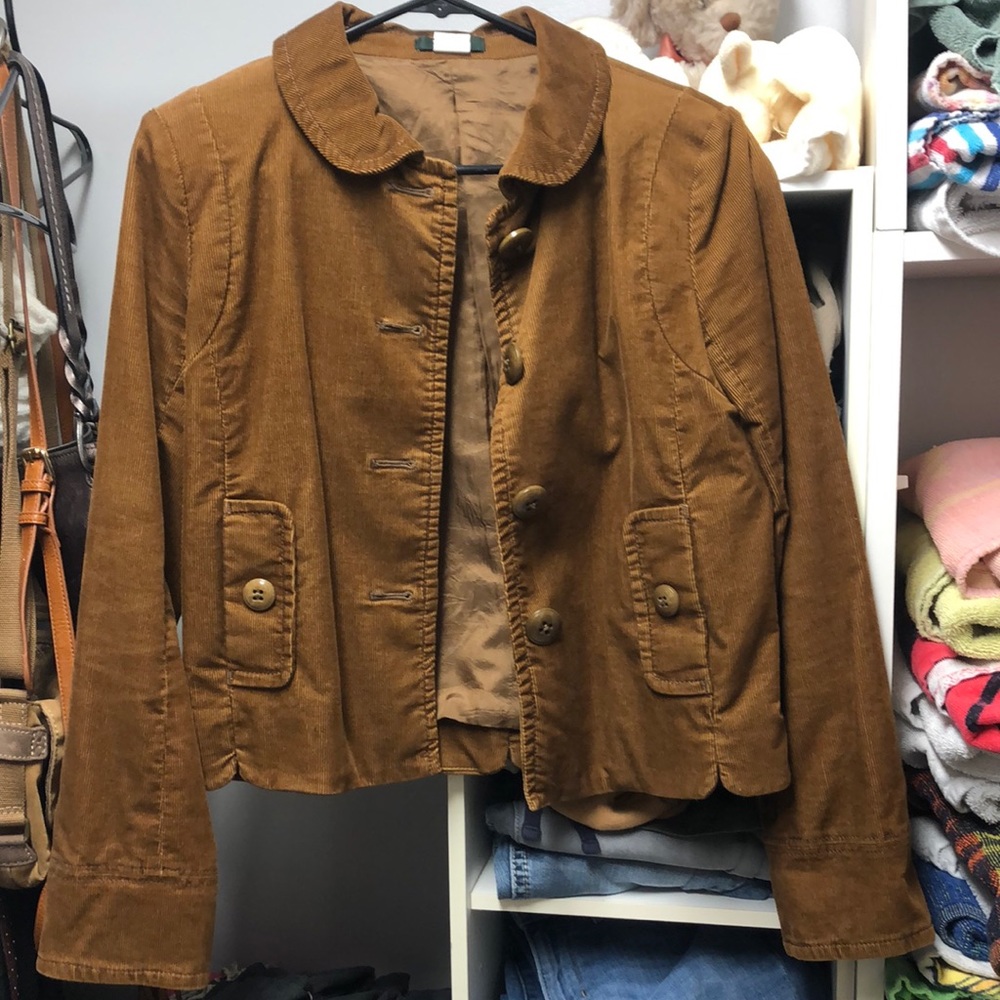 Corduroy carmel  brown J Crew jacket